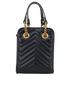 GG Marmont Matelasse Mini Crossbody, &pound;595, Handbags, Black, Leather, Back view